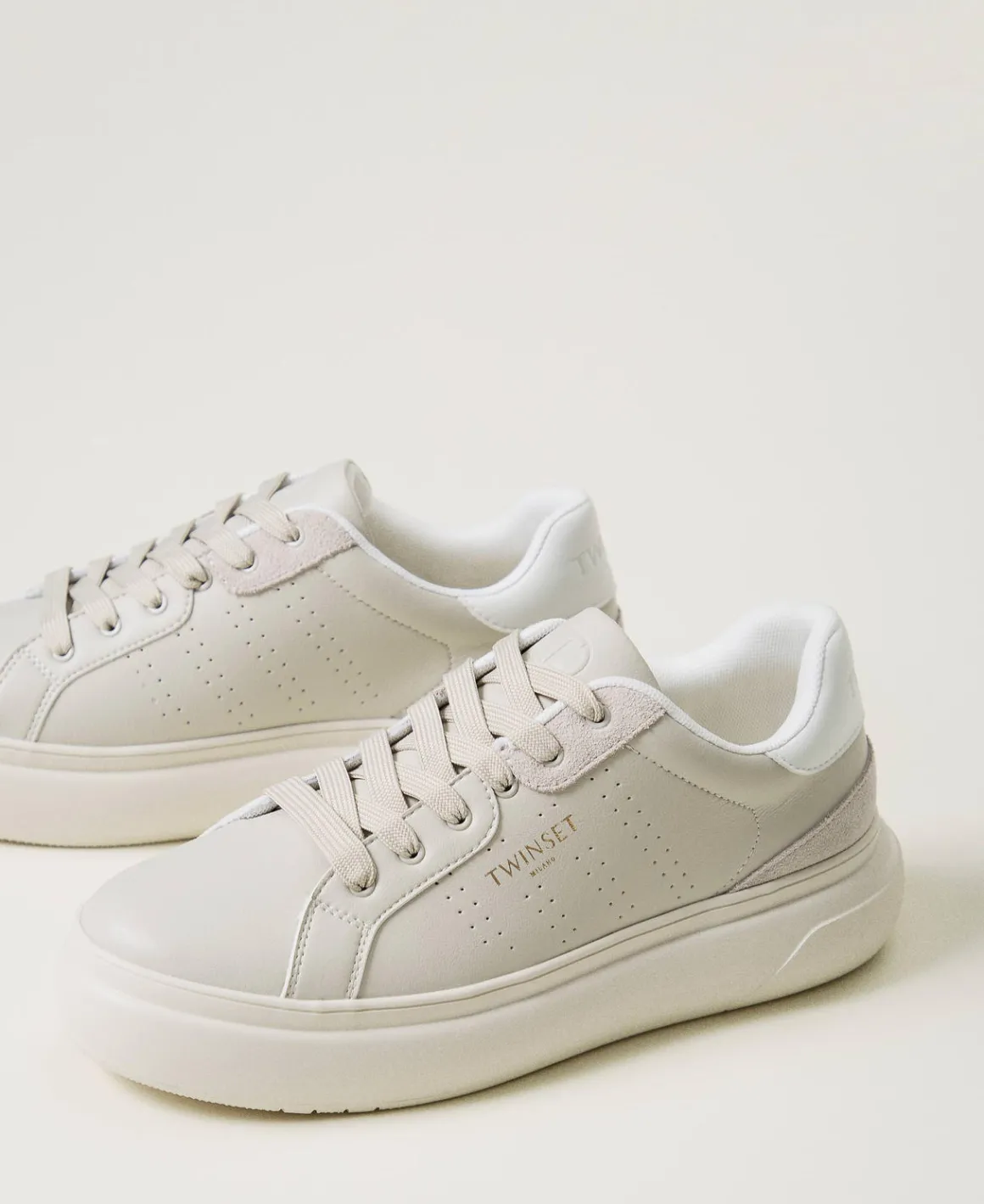 TWINSET Milano Sneakers Traforate Con Logo | Scarpe Basse | Sneakers