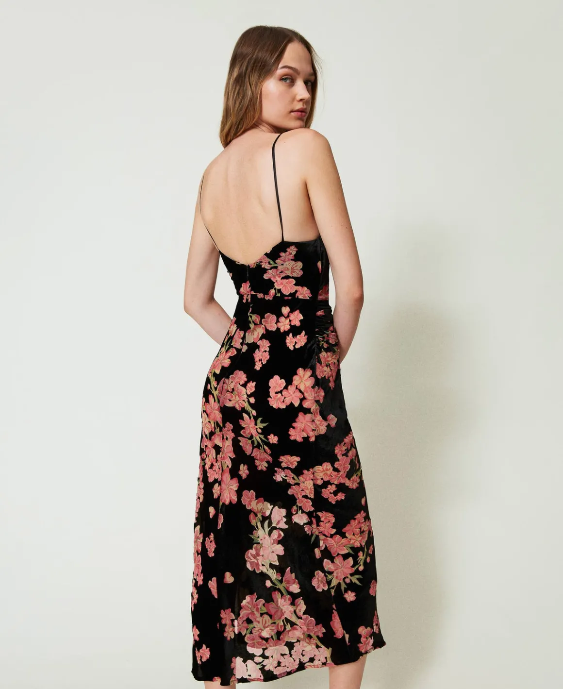 TWINSET Milano Sottoveste In Velluto Dévoré A Fiori | Intimo E Nightwear