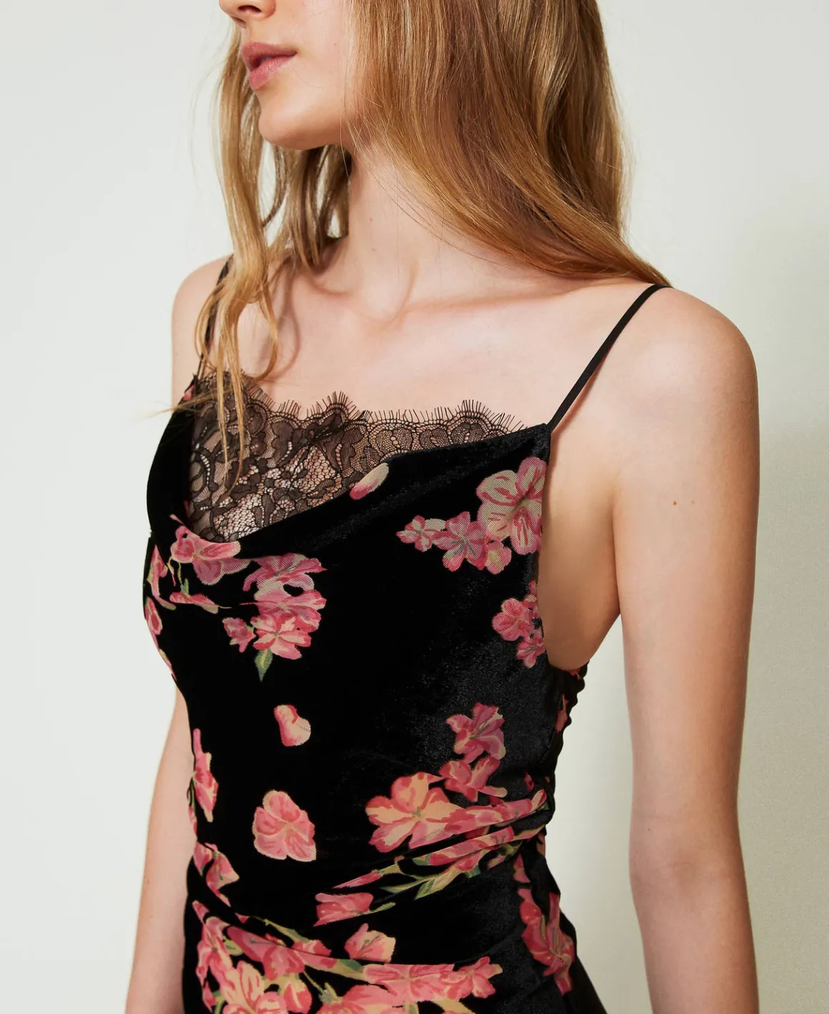 TWINSET Milano Sottoveste In Velluto Dévoré A Fiori | Intimo E Nightwear
