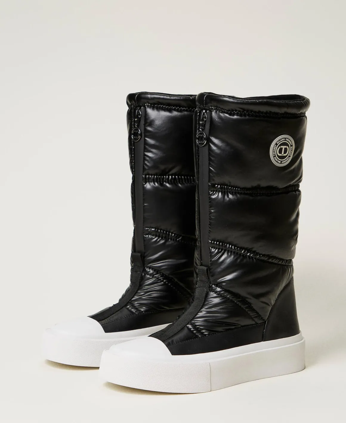 TWINSET Milano Stivali Imbottiti Con Logo | Scarpe Basse | Stivali E Stivaletti