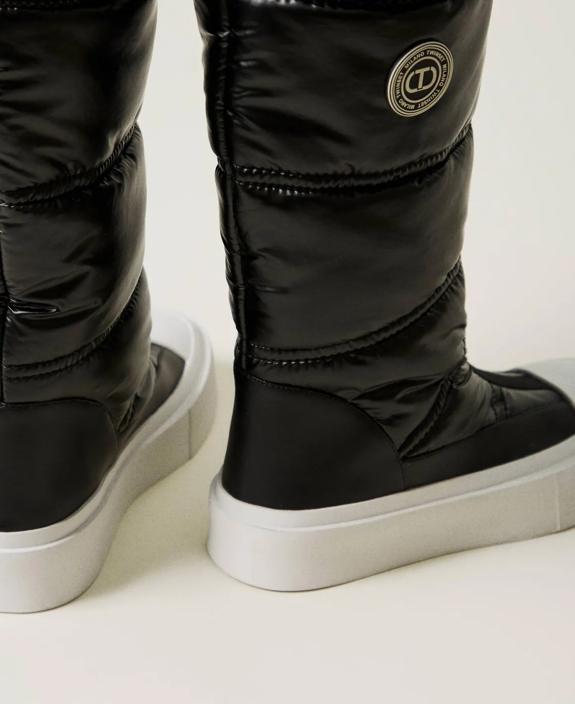 TWINSET Milano Stivali Imbottiti Con Logo | Scarpe Basse | Stivali E Stivaletti