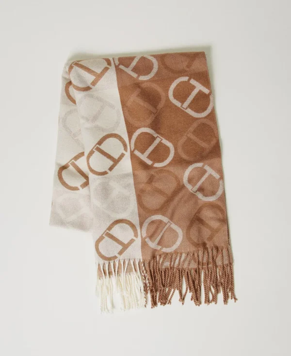TWINSET Milano Stola In Panno Jacquard Con Oval T | Sciarpe