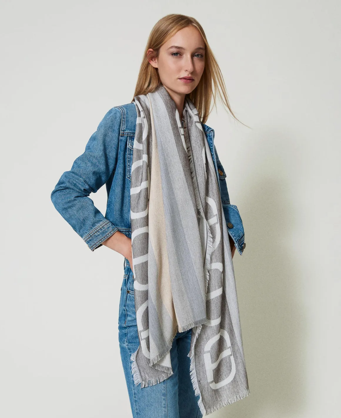 TWINSET Milano Stola Jacquard Con Oval T | Sciarpe