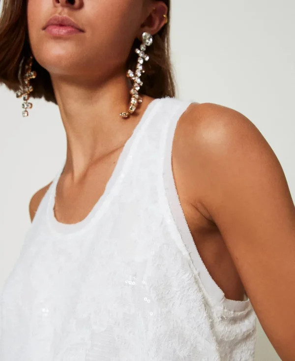 TWINSET Milano Top A Canotta In Full Paillettes | T-Shirt E Top