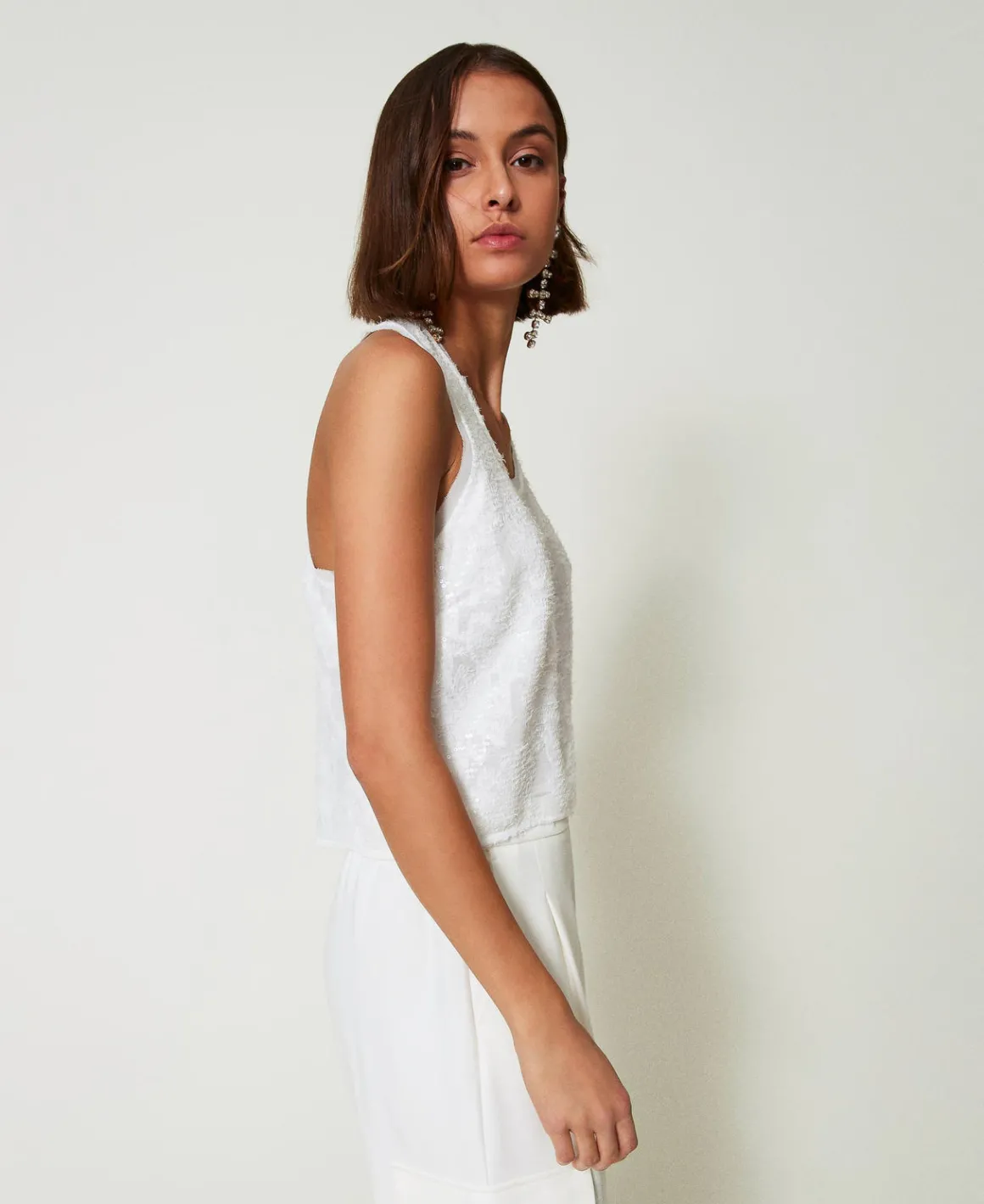 TWINSET Milano Top A Canotta In Full Paillettes | T-Shirt E Top