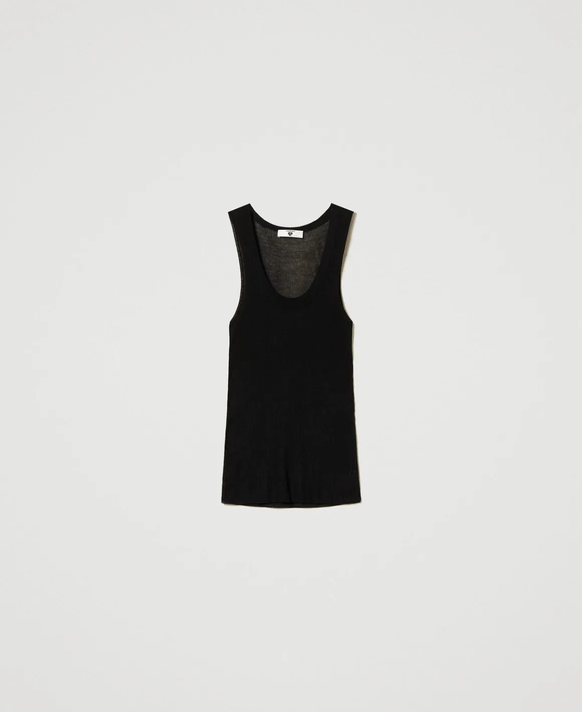 TWINSET Milano Top Fitted In Maglia Di Viscosa | T-Shirt E Top