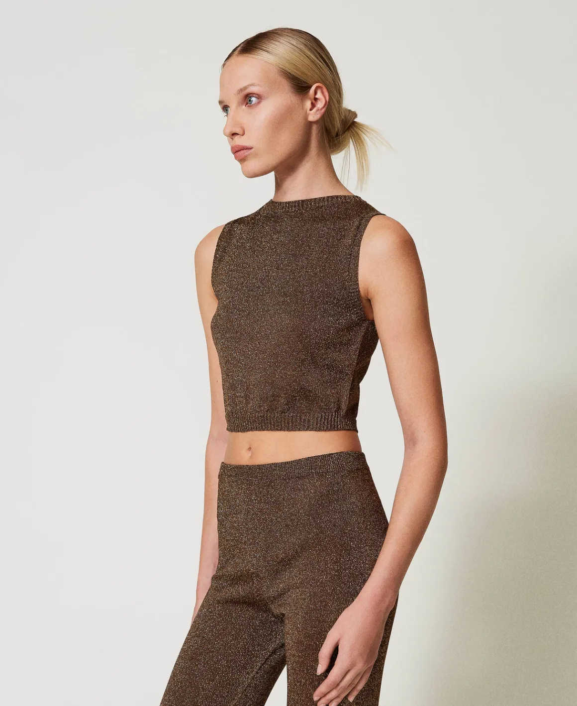 TWINSET Milano Top In Maglia Con Lurex | T-Shirt E Top