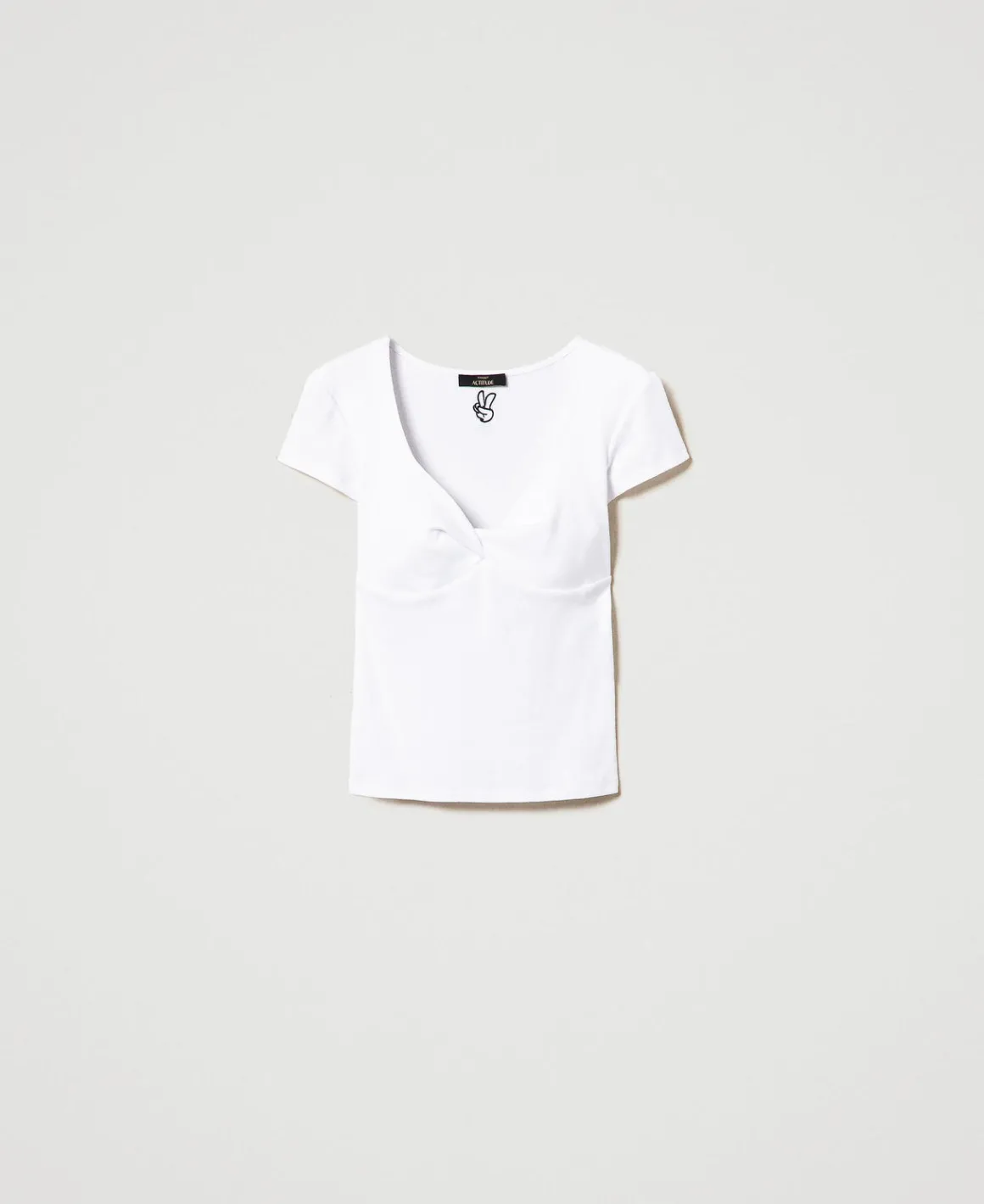 TWINSET Milano T-shirt A Costine Con Nodo | T-Shirt E Top