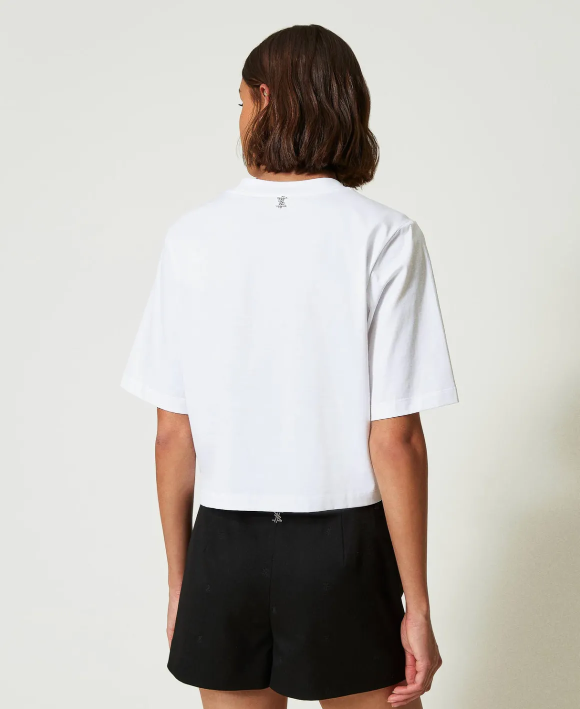 TWINSET Milano T-shirt Boxy MYFO Con Stampa E Paillettes | T-Shirt E Top
