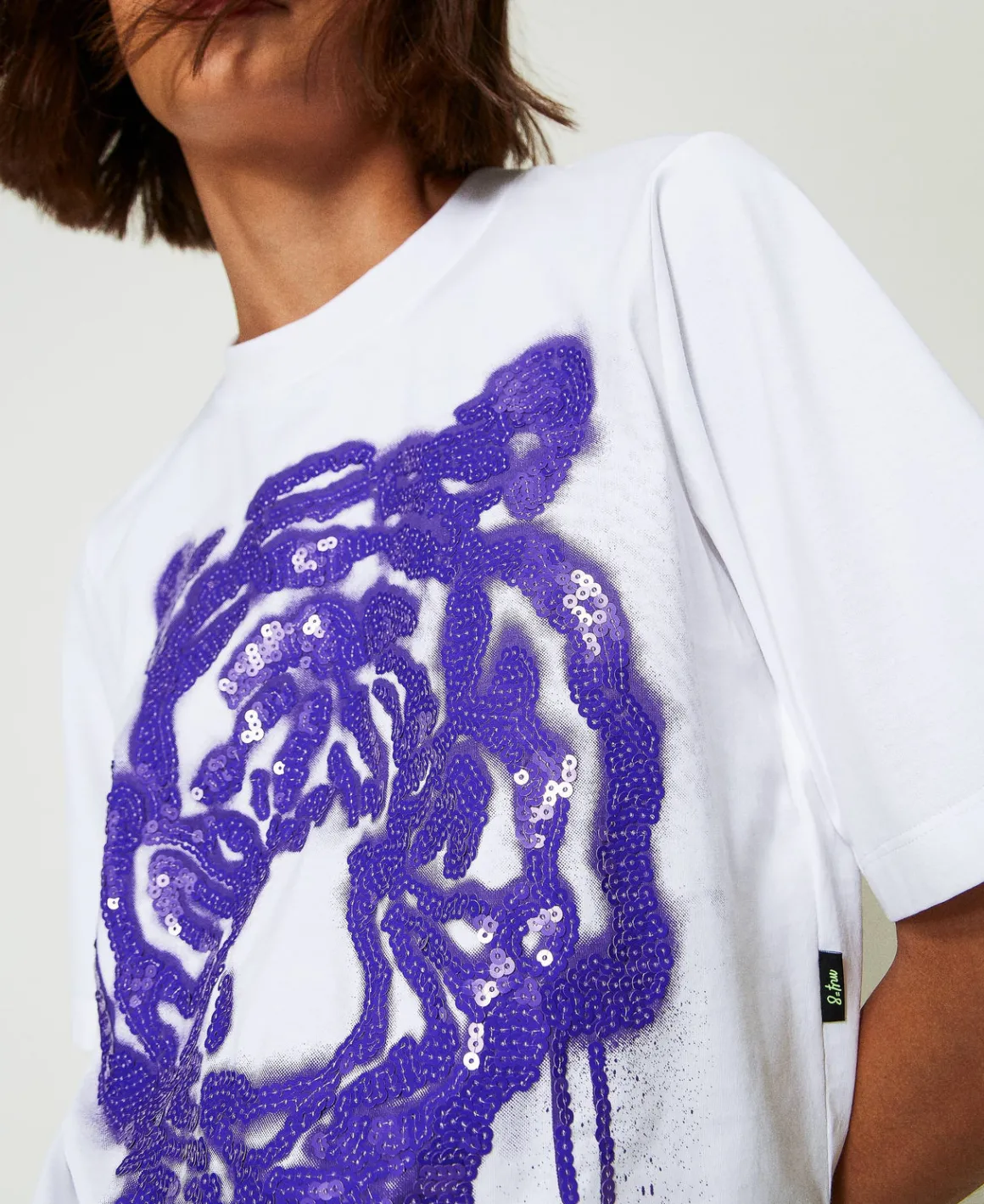 TWINSET Milano T-shirt Boxy MYFO Con Stampa E Paillettes | T-Shirt E Top