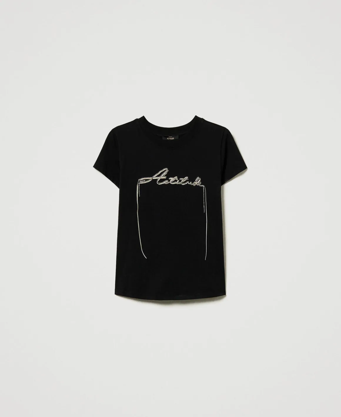 TWINSET Milano T-shirt Con Logo E Strass | T-Shirt E Top