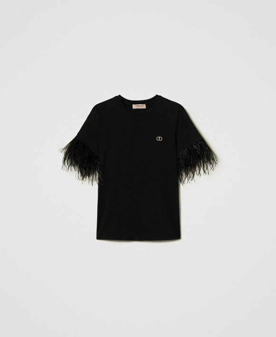 TWINSET Milano T-shirt Con Logo Oval T E Piume | T-Shirt E Top