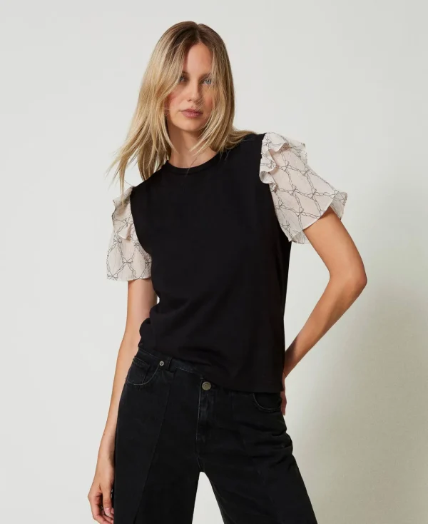 TWINSET Milano T-shirt Con Maniche In Creponne | T-Shirt E Top
