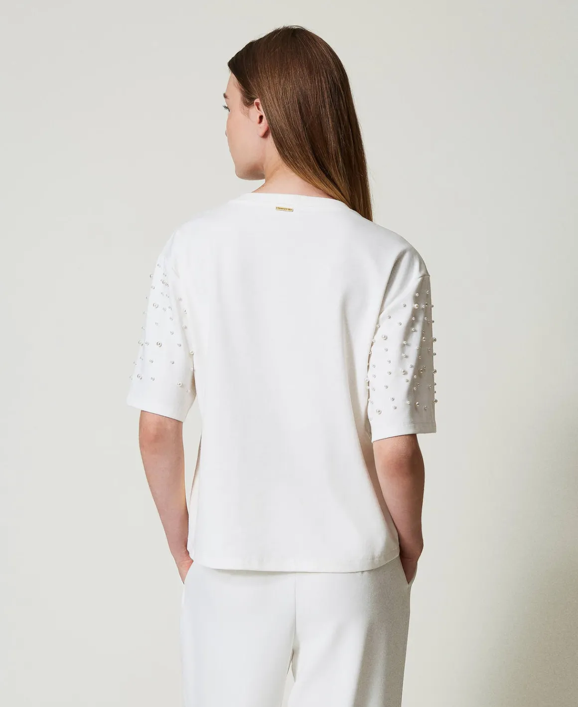 TWINSET Milano T-shirt Con Perle | T-Shirt E Top