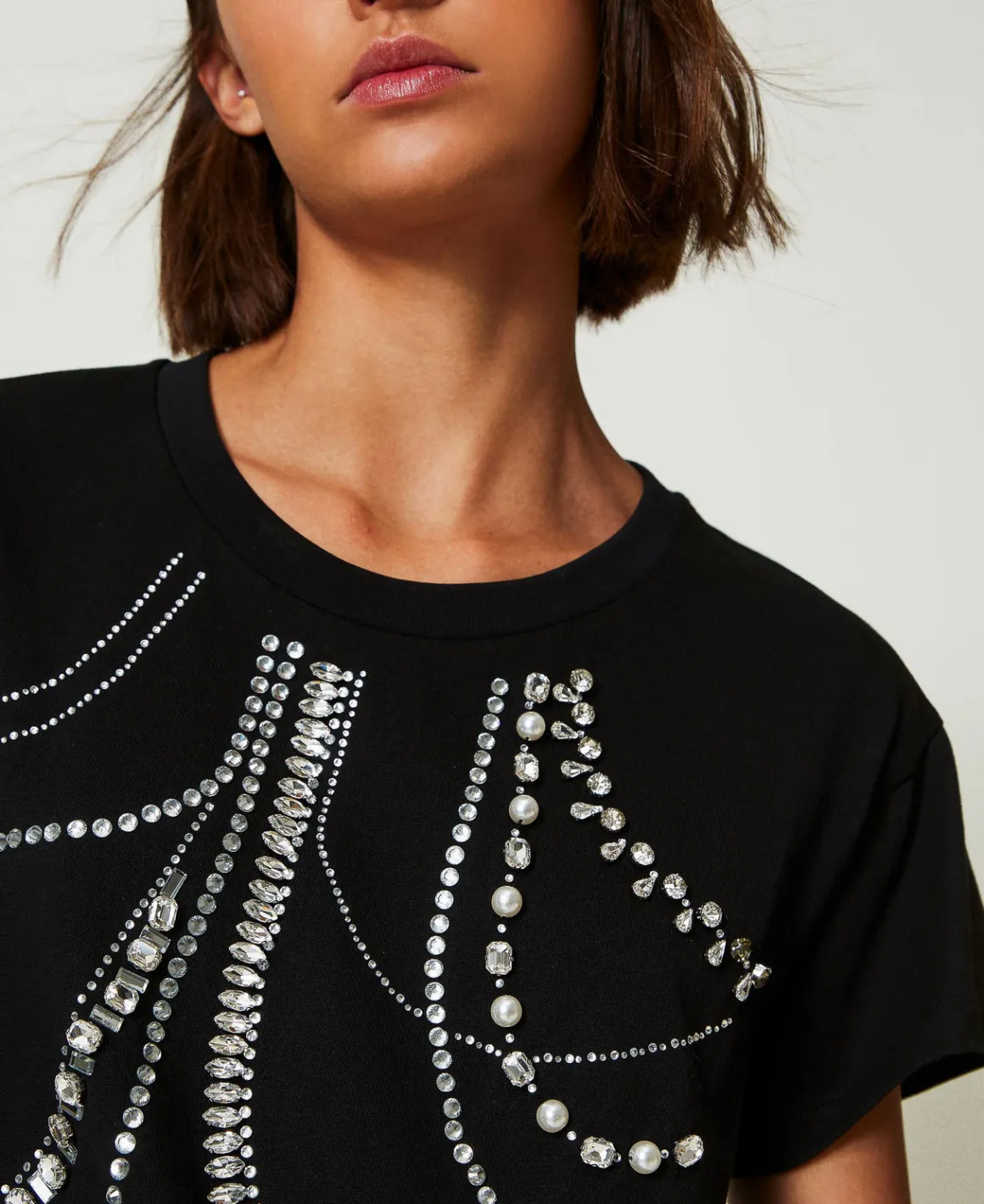 TWINSET Milano T-shirt Con Ricami E Perle | T-Shirt E Top