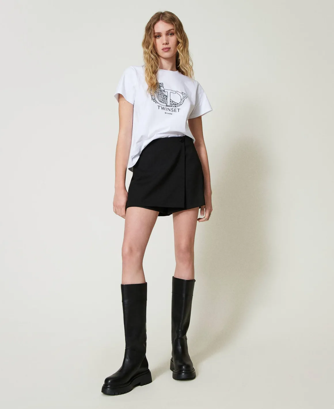 TWINSET Milano T-shirt Con Ricamo Logo E Giaguaro | T-Shirt E Top