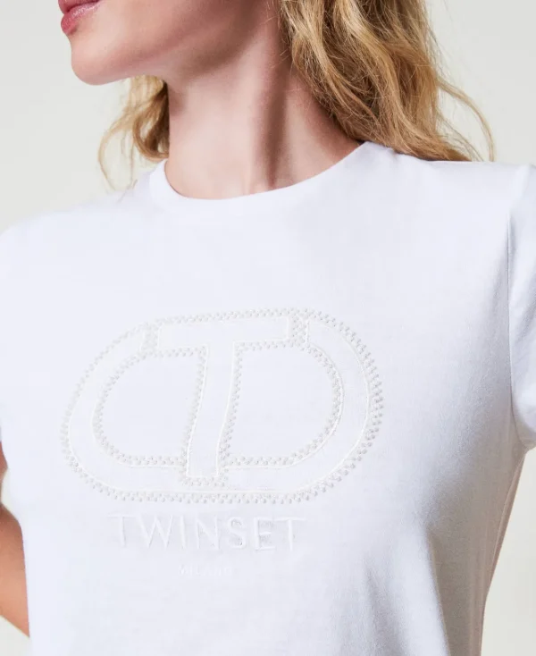 TWINSET Milano T-shirt Con Ricamo Logo Oval T | T-Shirt E Top