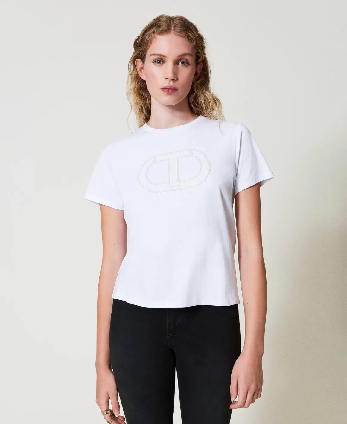 TWINSET Milano T-shirt Con Ricamo Logo Oval T | T-Shirt E Top