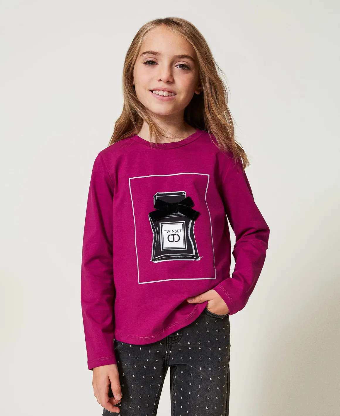 TWINSET Milano T-shirt Con Stampa E Glitter | T-Shirt E Top