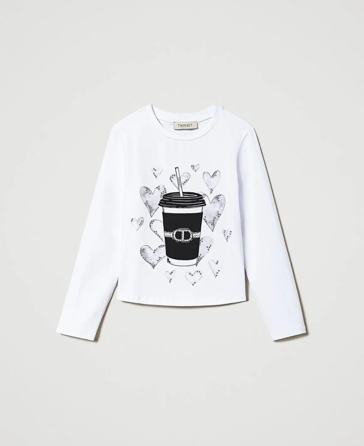 TWINSET Milano T-shirt Con Stampa E Strass | T-Shirt E Top