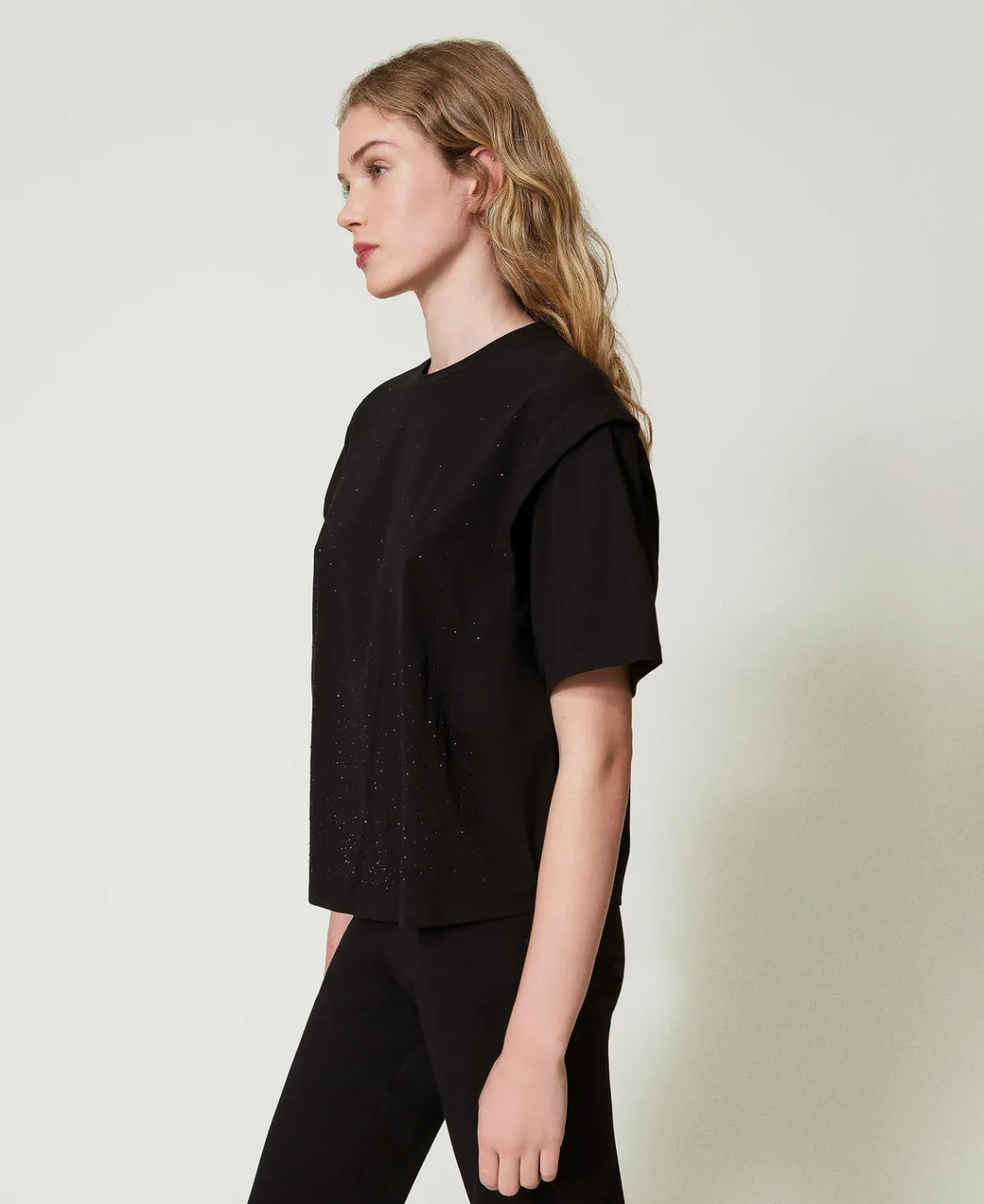 TWINSET Milano T-shirt Con Strass Dégradé | T-Shirt E Top