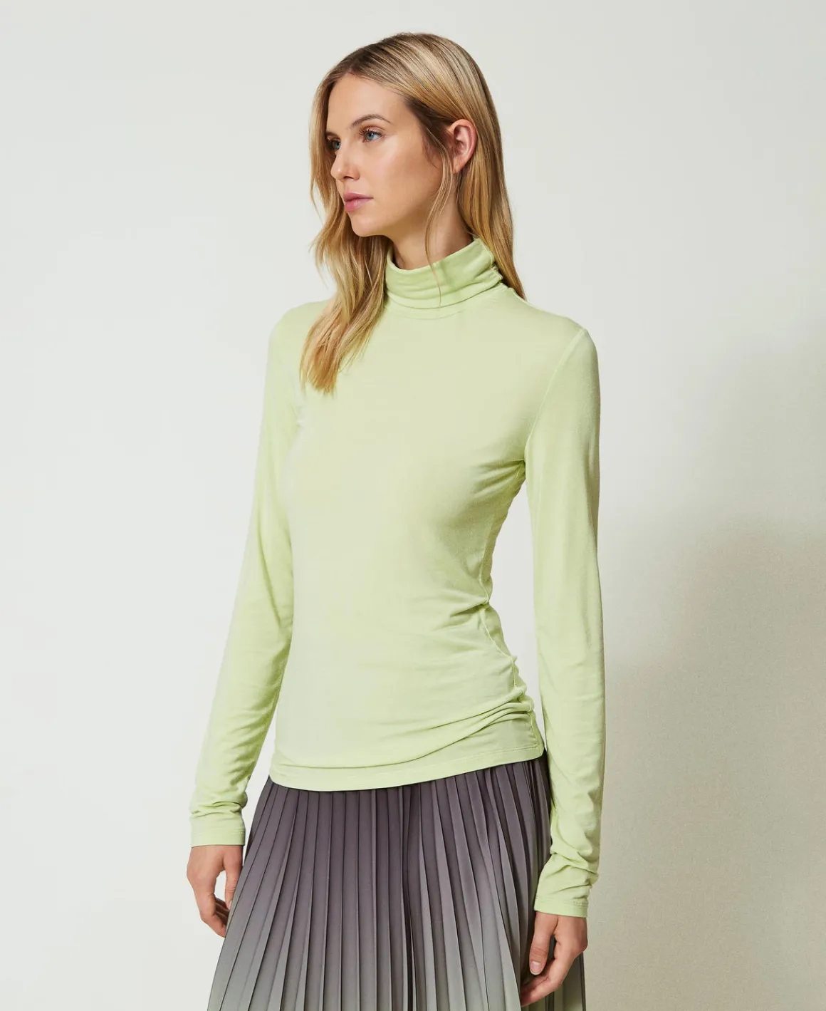 TWINSET Milano T-shirt Dolcevita Con Ricamo Logo | T-Shirt E Top
