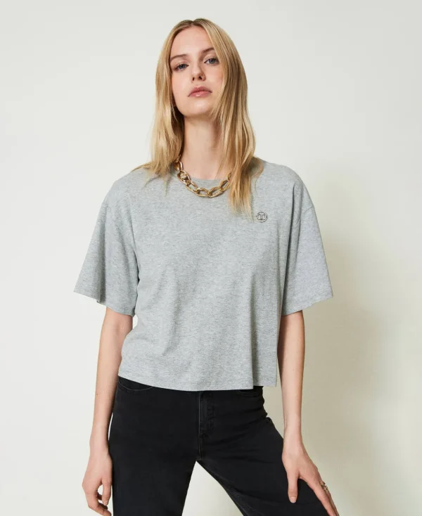 TWINSET Milano T-shirt Mélange Con Oval T | T-Shirt E Top