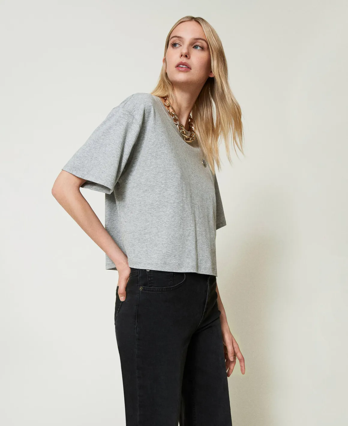 TWINSET Milano T-shirt Mélange Con Oval T | T-Shirt E Top