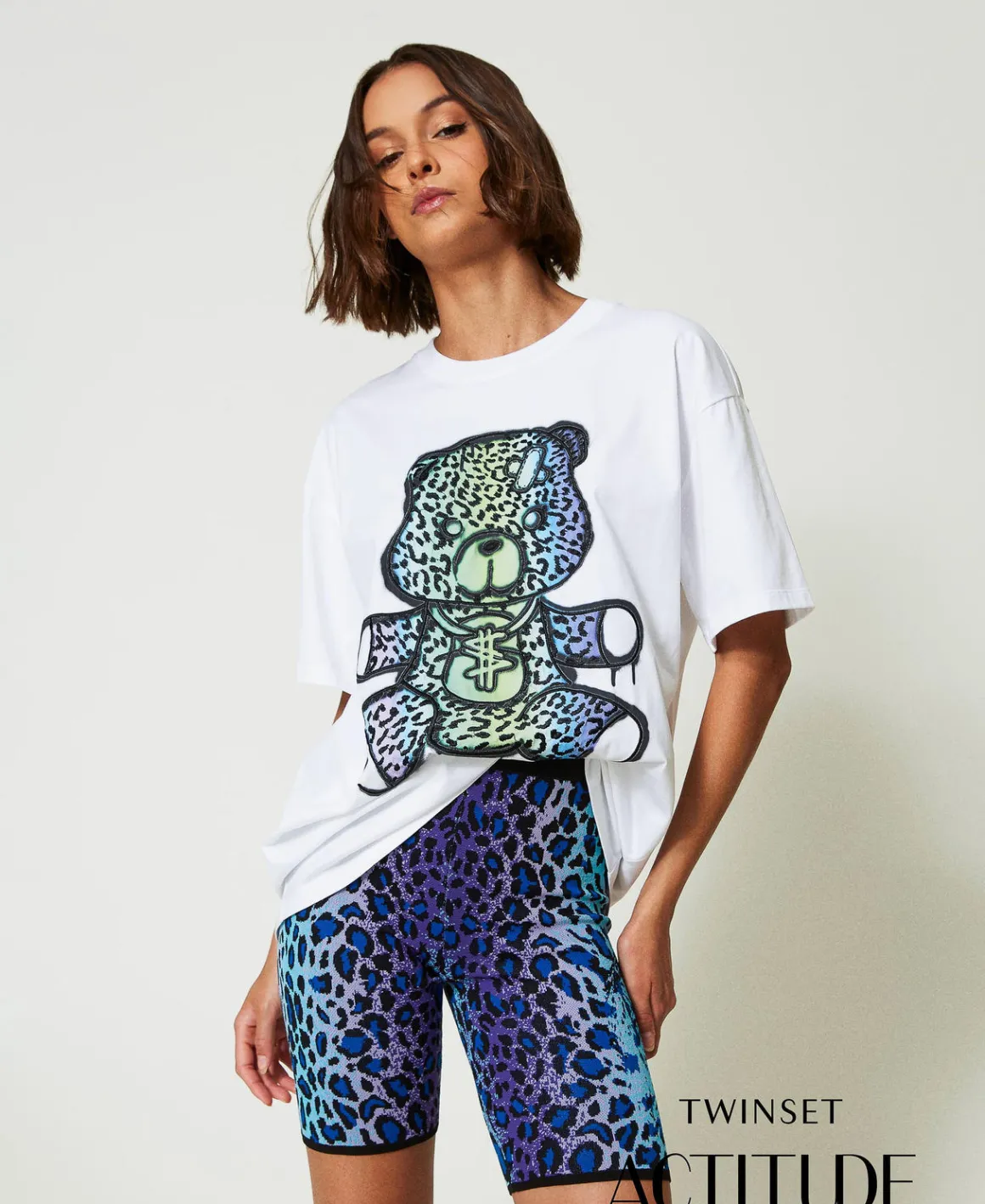 TWINSET Milano T-shirt Over MYFO Con Stampa E Ricamo | T-Shirt E Top
