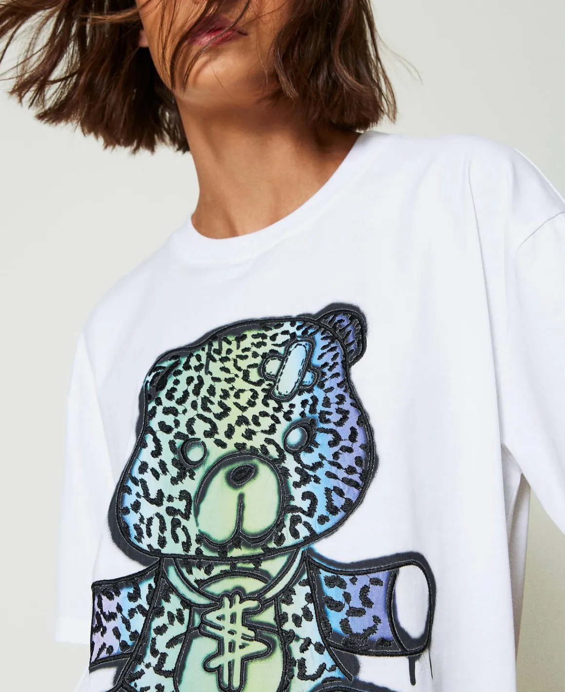 TWINSET Milano T-shirt Over MYFO Con Stampa E Ricamo | T-Shirt E Top