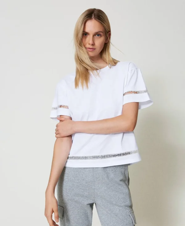 TWINSET Milano T-shirt Regular Con Logo Ricamato | T-Shirt E Top