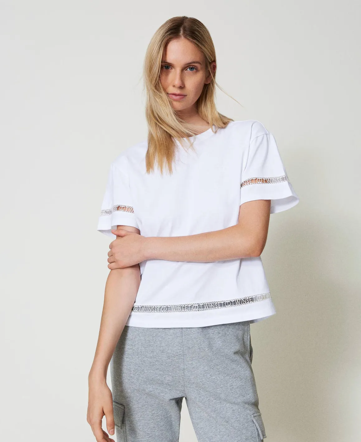 TWINSET Milano T-shirt Regular Con Logo Ricamato | T-Shirt E Top