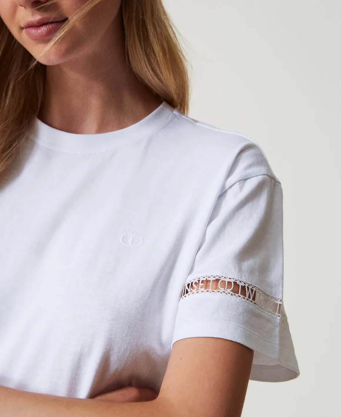 TWINSET Milano T-shirt Regular Con Logo Ricamato | T-Shirt E Top