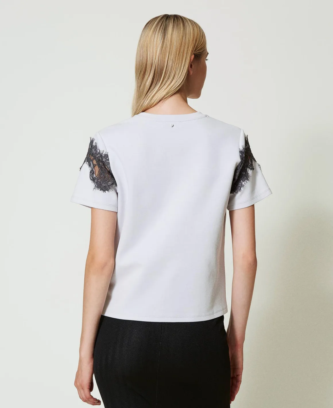 TWINSET Milano T-shirt Regular Con Pizzo Intarsiato | T-Shirt E Top