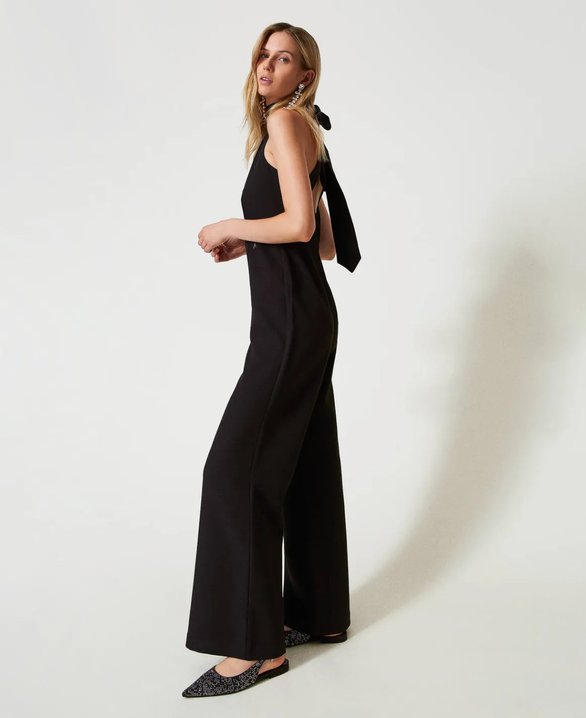 TWINSET Milano Tuta Halter In Crêpe Cady | Vestiti Da Cerimonia | Vestiti Eleganti