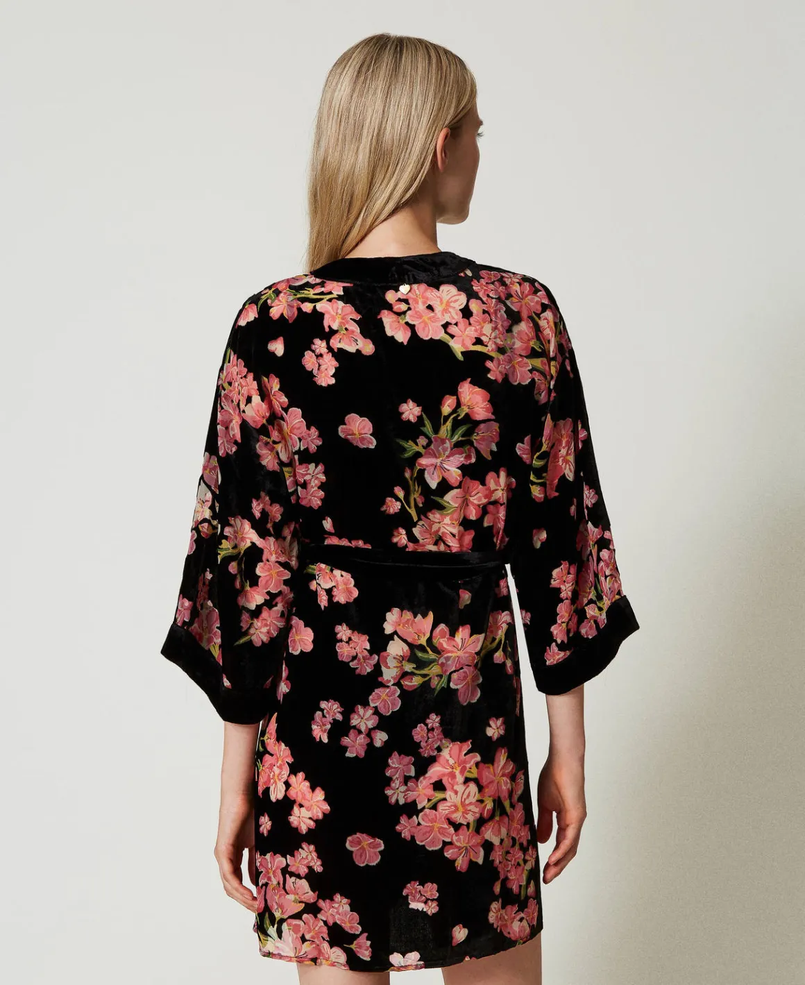 TWINSET Milano Vestaglia In Velluto Dévoré A Fiori | Intimo E Nightwear